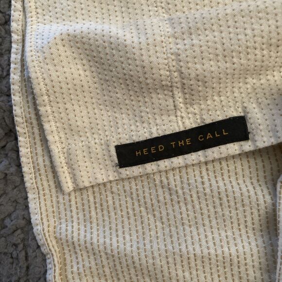 Howler Bros Western Shirt Mens XXL Long Sleeve Button Down Ivory Beige Textured - Picture 8 of 14